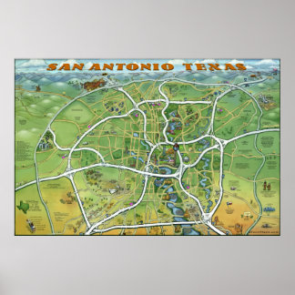 Poster de San Antonio Texas