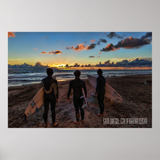 Poster de San Diego, Californie (USA) (Devant)