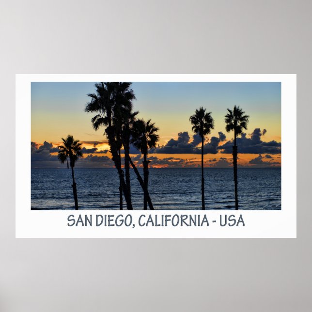 Poster de San Diego, Californie (USA) (Devant)