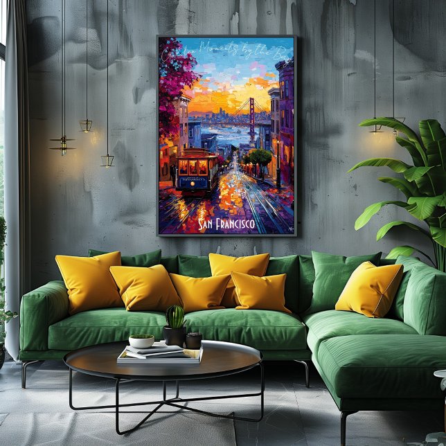 Poster de San Francisco Skyline - Iconic Californi (Créateur téléchargé)