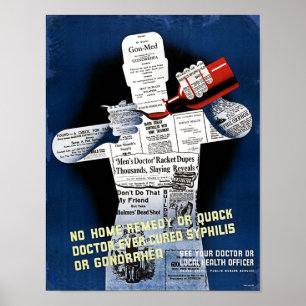 Poster de santé publique vintage
