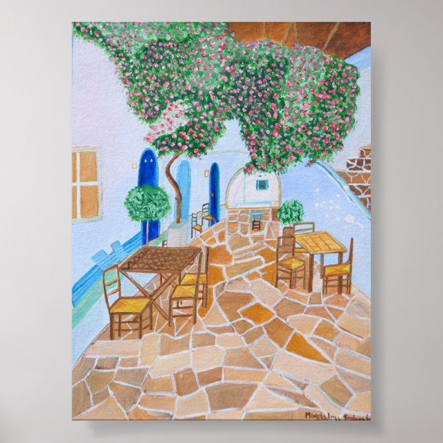 Poster de Santorin Grèce (Devant)