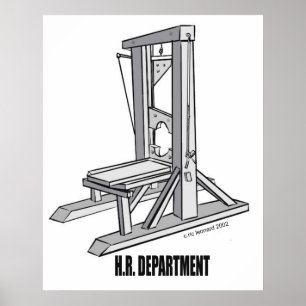 Poster de satire des ressources humaines