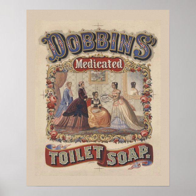 Poster de savon de toilette vintage (Devant)