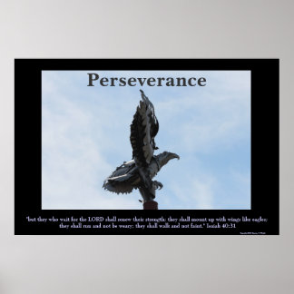 Poster de sculpture de l'aigle persévérant