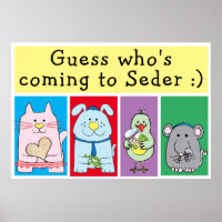 Poster de Seder pour animaux de compagnie 20 x 24 