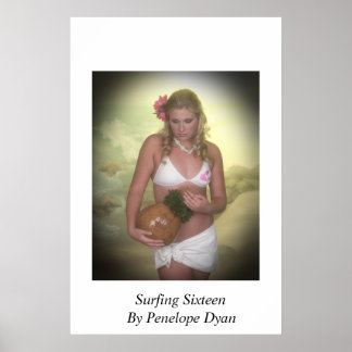 Poster de seize ans sur le surf