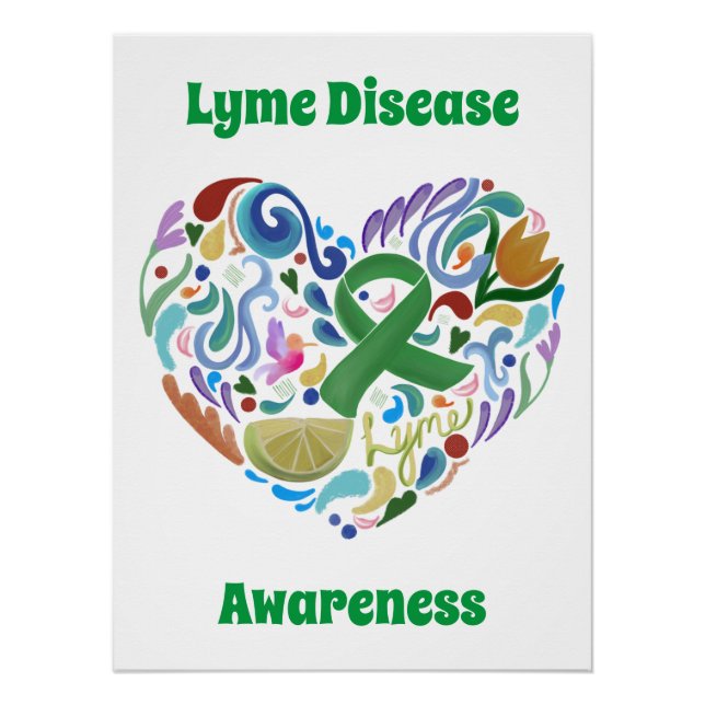 Poster de sensibilisation à la maladie de Lyme Sig (Devant)