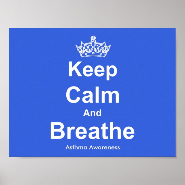 Poster de sensibilisation à l'asthme et au calme (Devant)