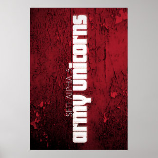 Poster de Seti Alpha 5 "Unicornes de l'Armée"