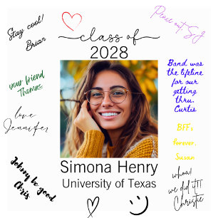 Poster de signature de l'invité de la photo de gra