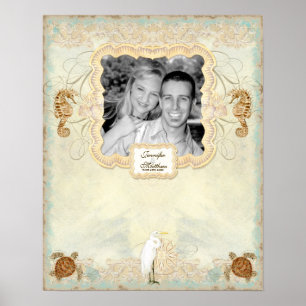 Poster de signature de photo fiançailles - Beaux-A