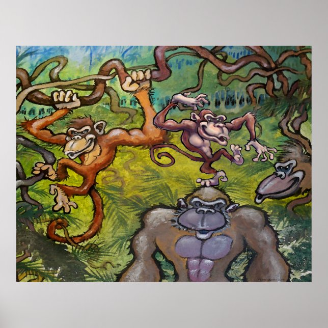 Poster de singe (Devant)