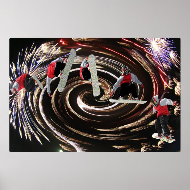 Poster de snowboard (Devant)