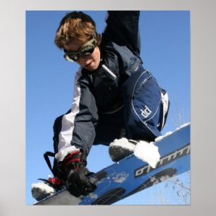 Poster de snowboard pour adolescents