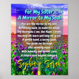 Poster De Soeur De Coeur (Un Cadeau Spécial)