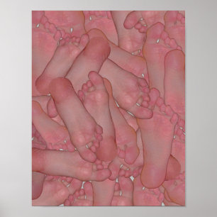 Poster de soles de pieds nus par FunnyFeet
