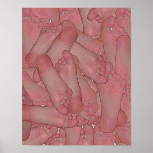 Poster de soles de pieds nus par FunnyFeet (Devant)