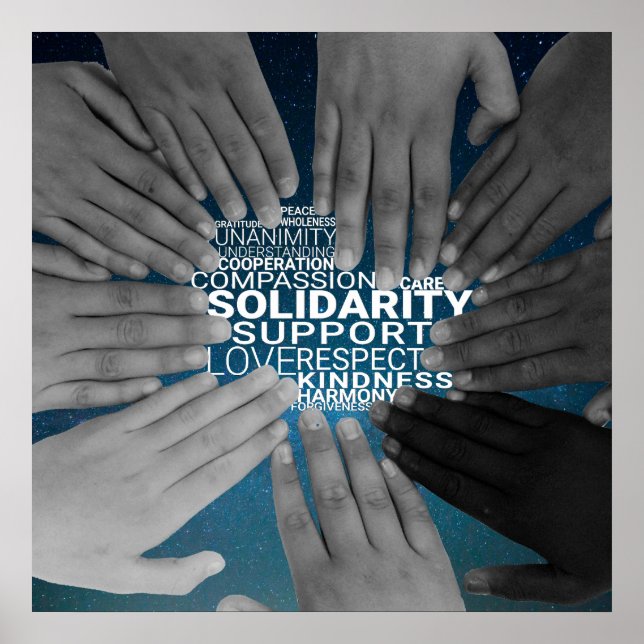 Poster de solidarité (Devant)