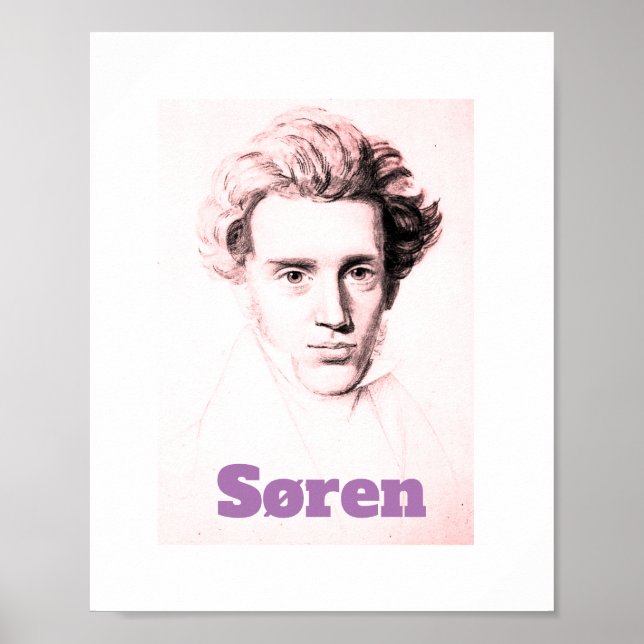 Poster de Søren Kierkegaard (Devant)