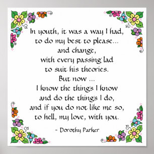 Poster de soumission Dorothy Parker par SRF
