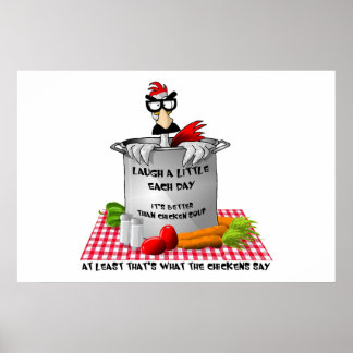 Poster de soupe de poulet