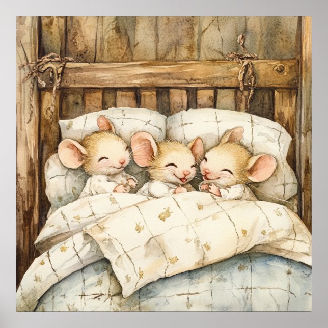 Poster de souris au coucher (Devant)