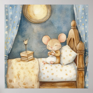 Poster de souris au coucher