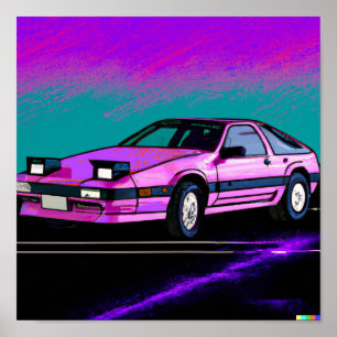 Poster de Sportscar de Far Out Synth 80