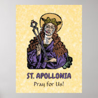 Poster de St. Apollonia avec dent pullée (Nurember