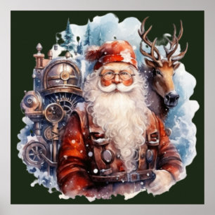 Poster de Steampunk Père Noël