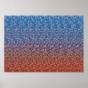 Poster de stéréogramme 3D caché - Gardien du passé