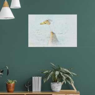 Poster de style Pastel Art Pretty Duck