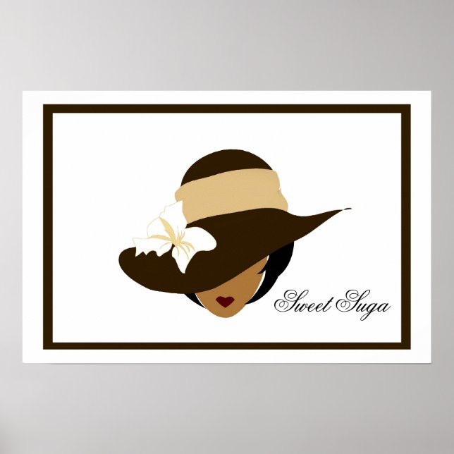 Poster de sucre chocolat Suga (Devant)