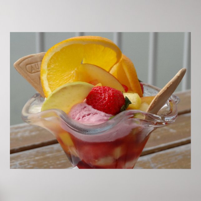 Poster de Sundae à la crème glacée (Devant)