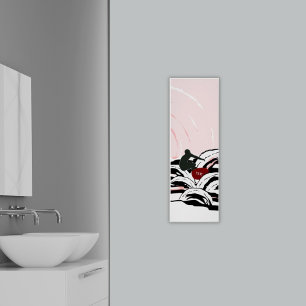 Poster De Surfer Wave Surfing At Sunrise