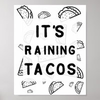 Poster de Tacos pleuvoir