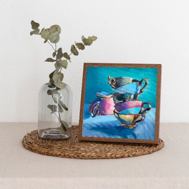 Poster de tasses colorées à thé Imprimer (Créateur téléchargé)