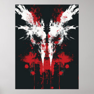 Poster de test Rorschach Inkblot