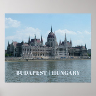 Poster de texte personnalisé Budapest 3