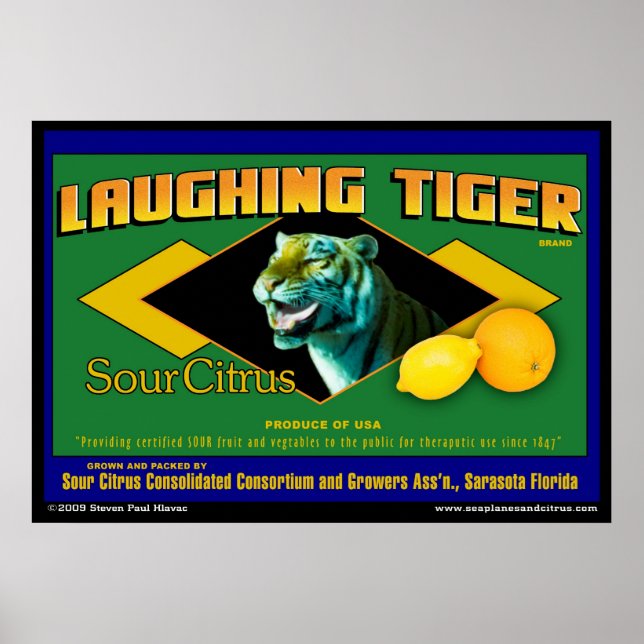 Poster de Tiger Sour Citrus rire (Devant)