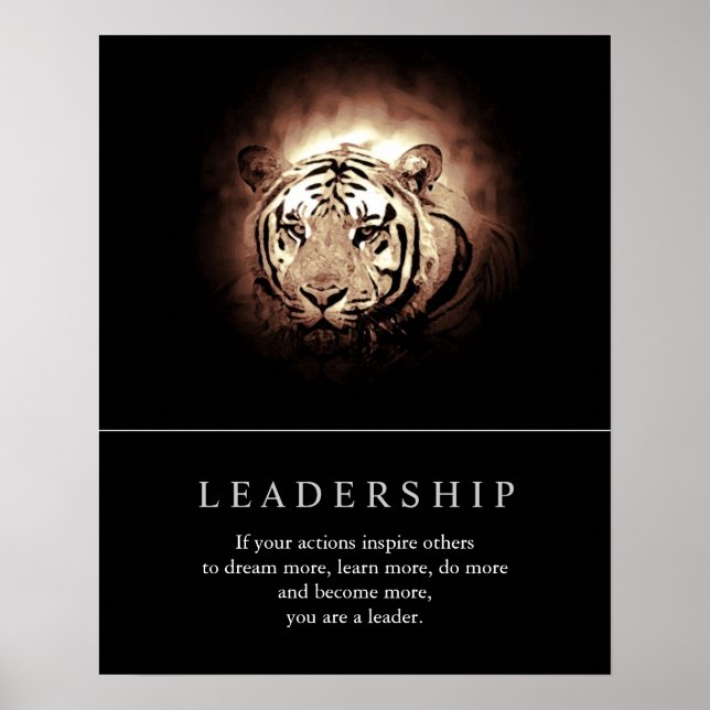 Poster de Tiger sur le leadership motivationnel à  (Devant)