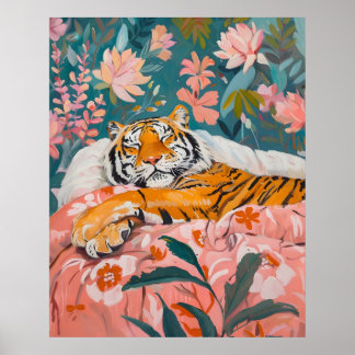 Poster de tigre sleepy