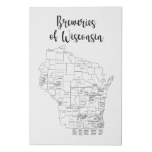 Poster de toile à thème de la brasserie Wisconsin