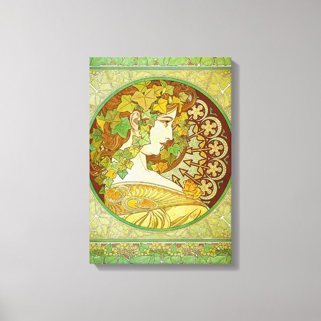 Poster de toile Alphonse Mucha Laurel (Recto)