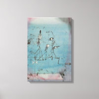 Poster de toile de machine à Twitter Paul Klee