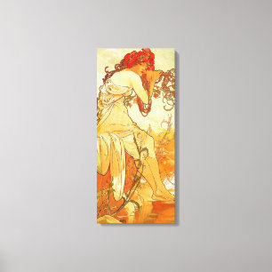 Poster de toile d'été d'Alphonse Mucha