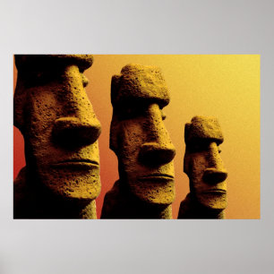 Poster de Trois Moai