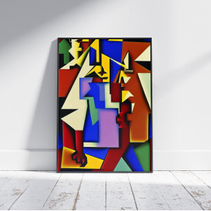 Poster de trois musiciens de jazz