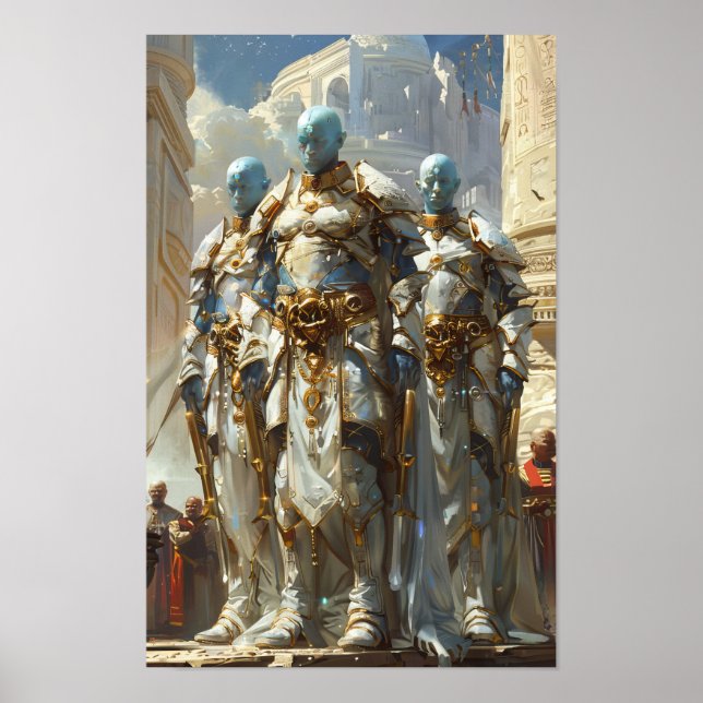 Poster de trois puissants dieux Anunnaki (Devant)